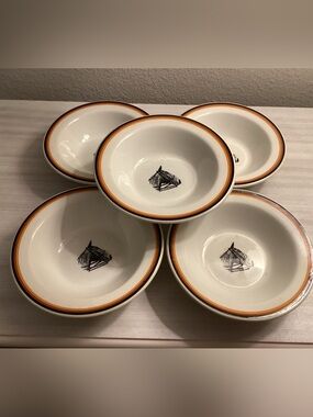 VTG Walker China Restaurant Wear “ Horse Head” 5 Bowl Set